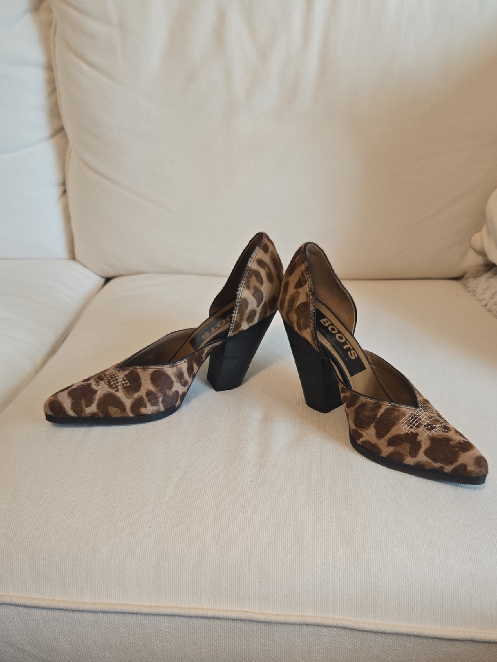Golden Goose Calf Hair Leopard Heels - Picture 6 of 10